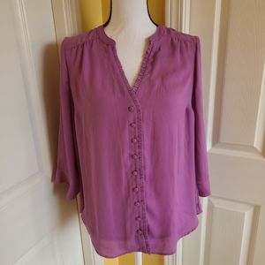TORRID PURPLE BLOUSE, SIZE M/L/10